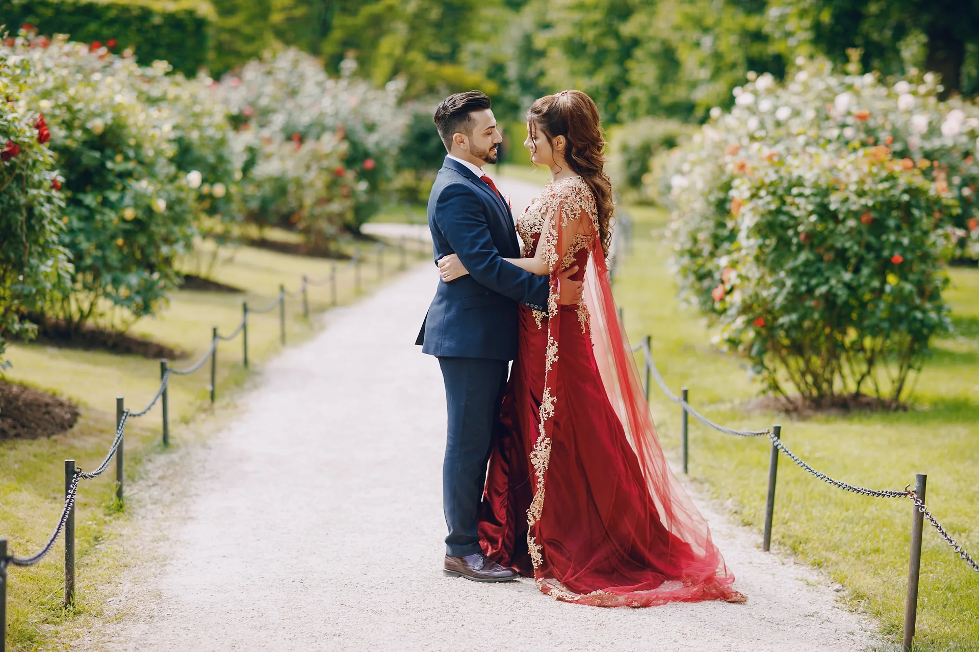 Couple at a pre-wedding shoot